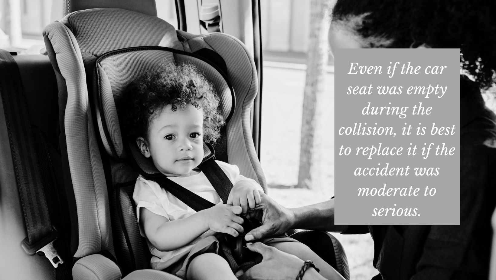Should I Replace My Child's Car Seat After an Accident? 1 child in a new car seat