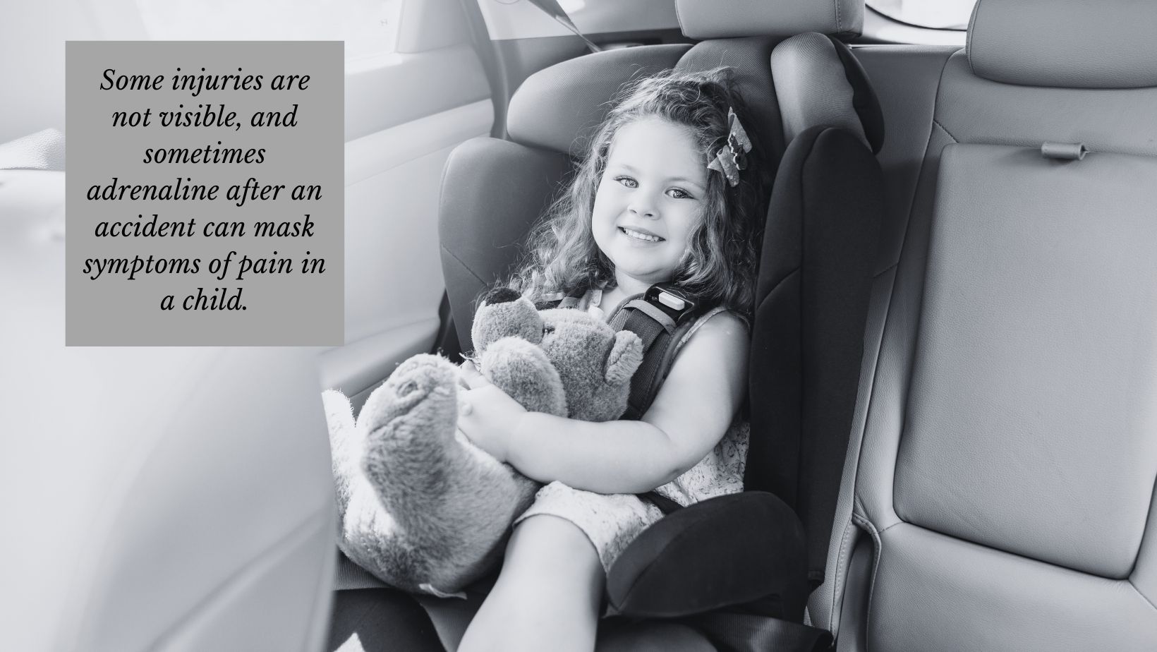 Common Injuries Children Sustain in Car Accidents 1 child in a car seat