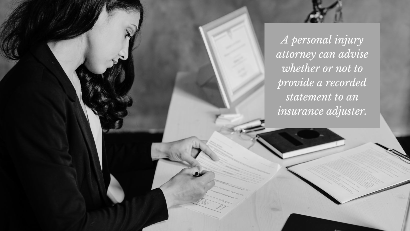 9 Ways to Prepare for a Recorded Statement 1 lawyer reading a personal statement
